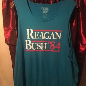 Rowdy Gentleman men’s Reagan Bush ‘84 Tank Blue XL